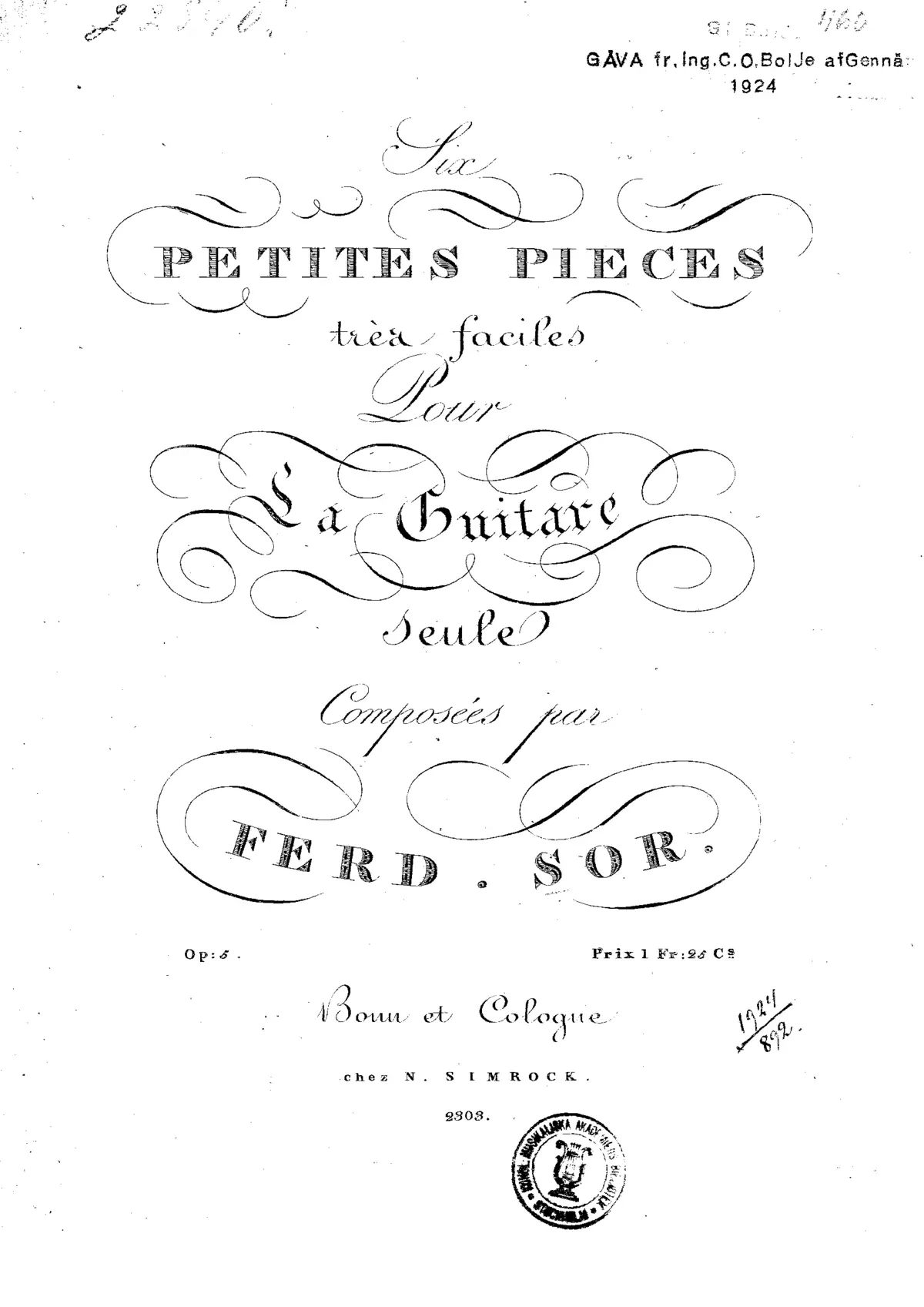 6 petites pieces très faciles - Page 1