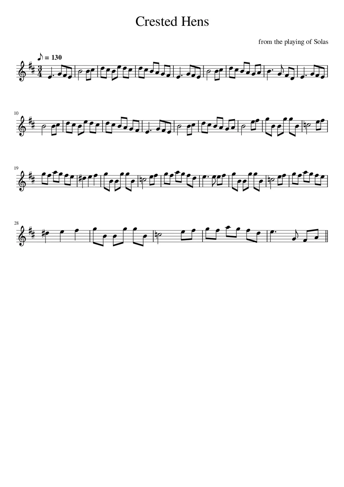 Crested Hens - Page 1