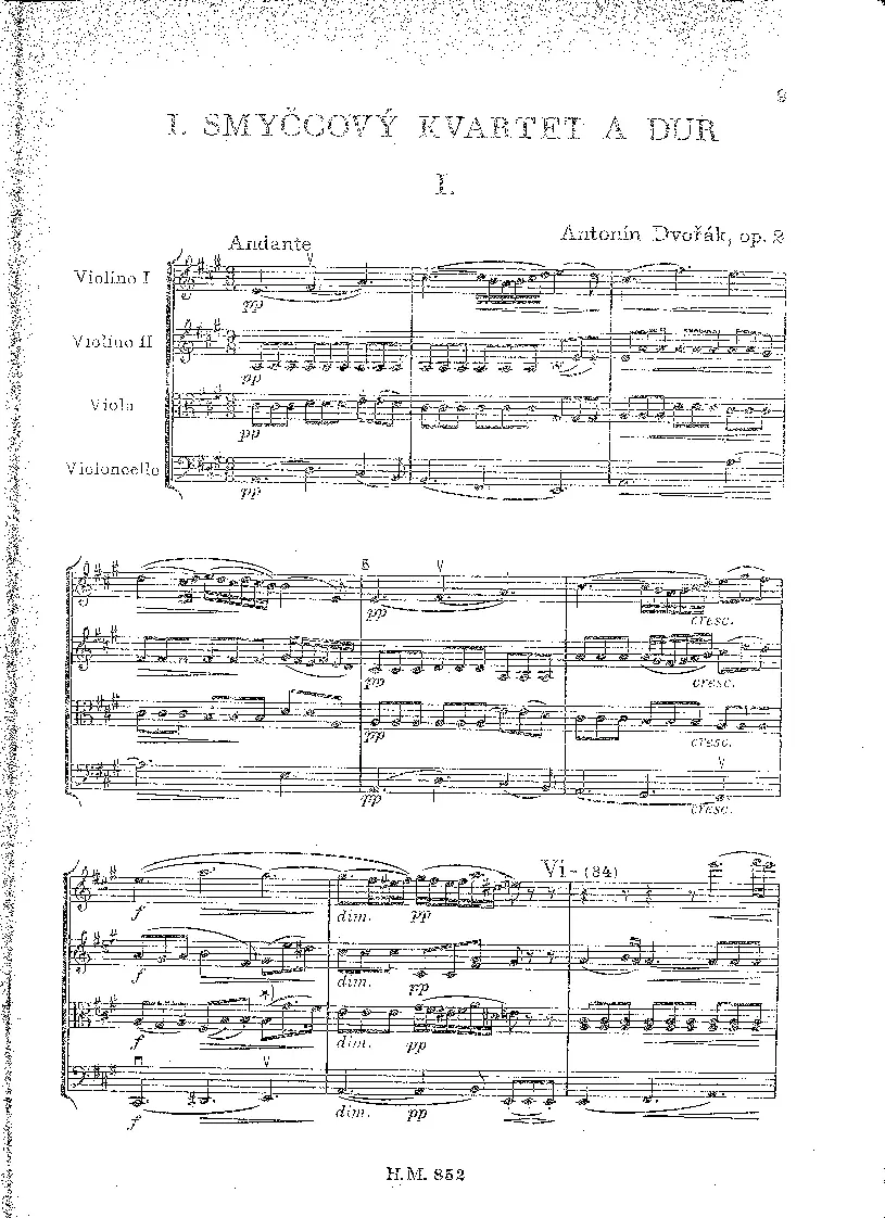String Quartet No.1 - Page 1