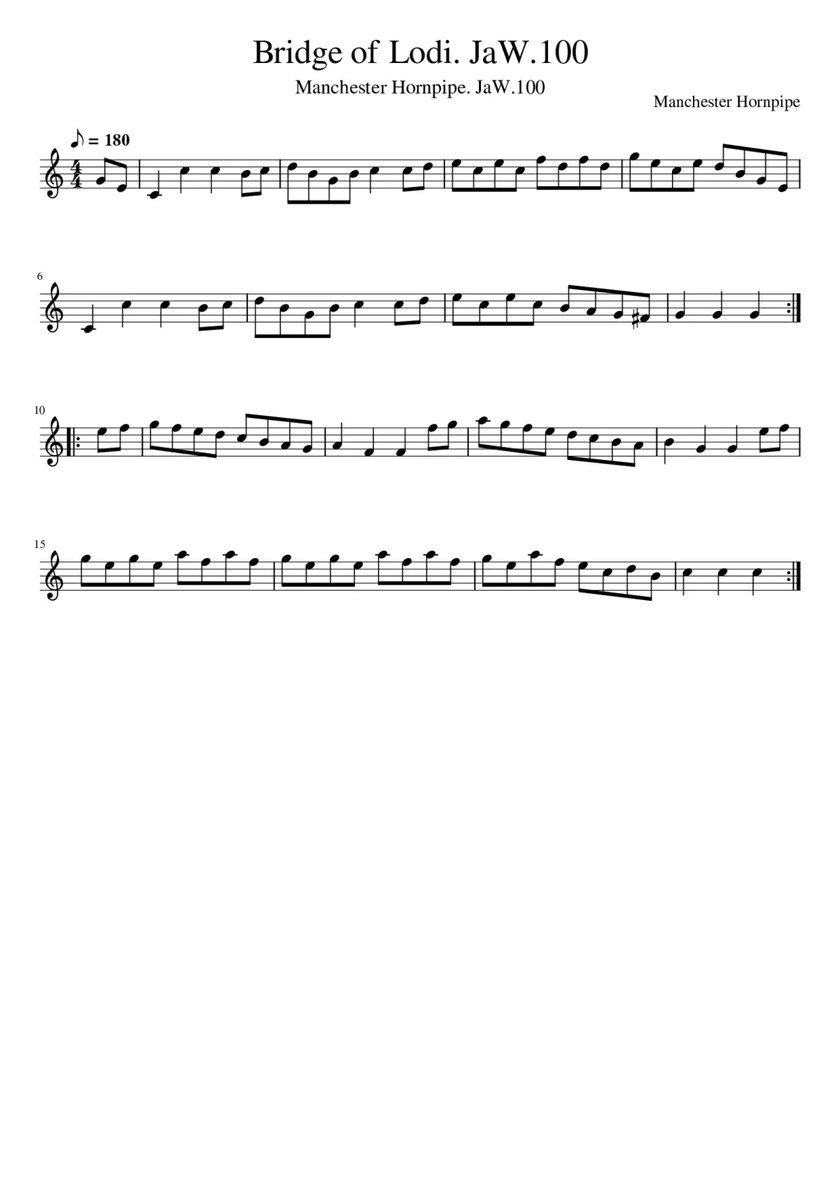 Bridge of Lodi. JaW.100 - Page 1