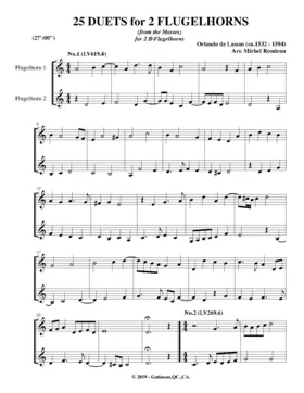 25 Duets for Flugelhorns