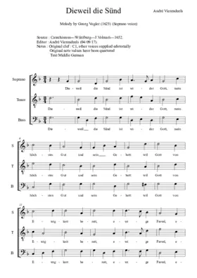 Dieweil die Sünd ist wider Gott