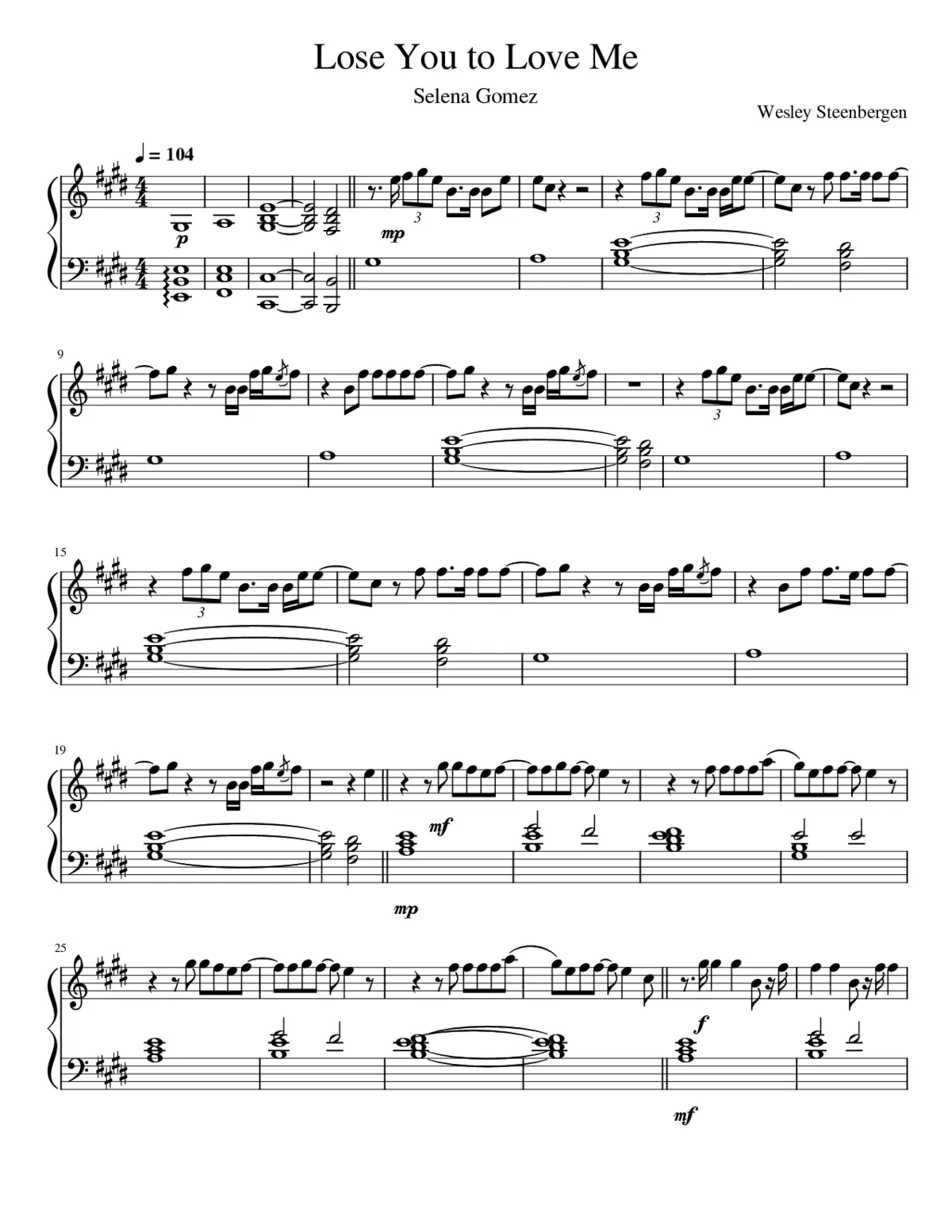 Lose You To Love Me - Page 1