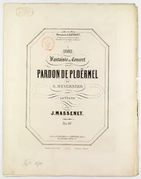 Grande fantaisie de concert sur 'Le pardon de Ploërmel'
