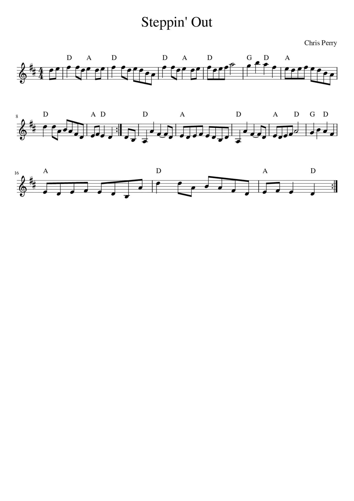 Steppin' Out - Page 1