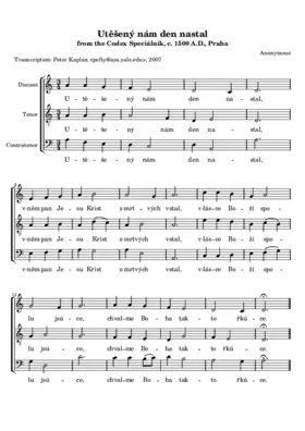 Utěšený nám den nastal