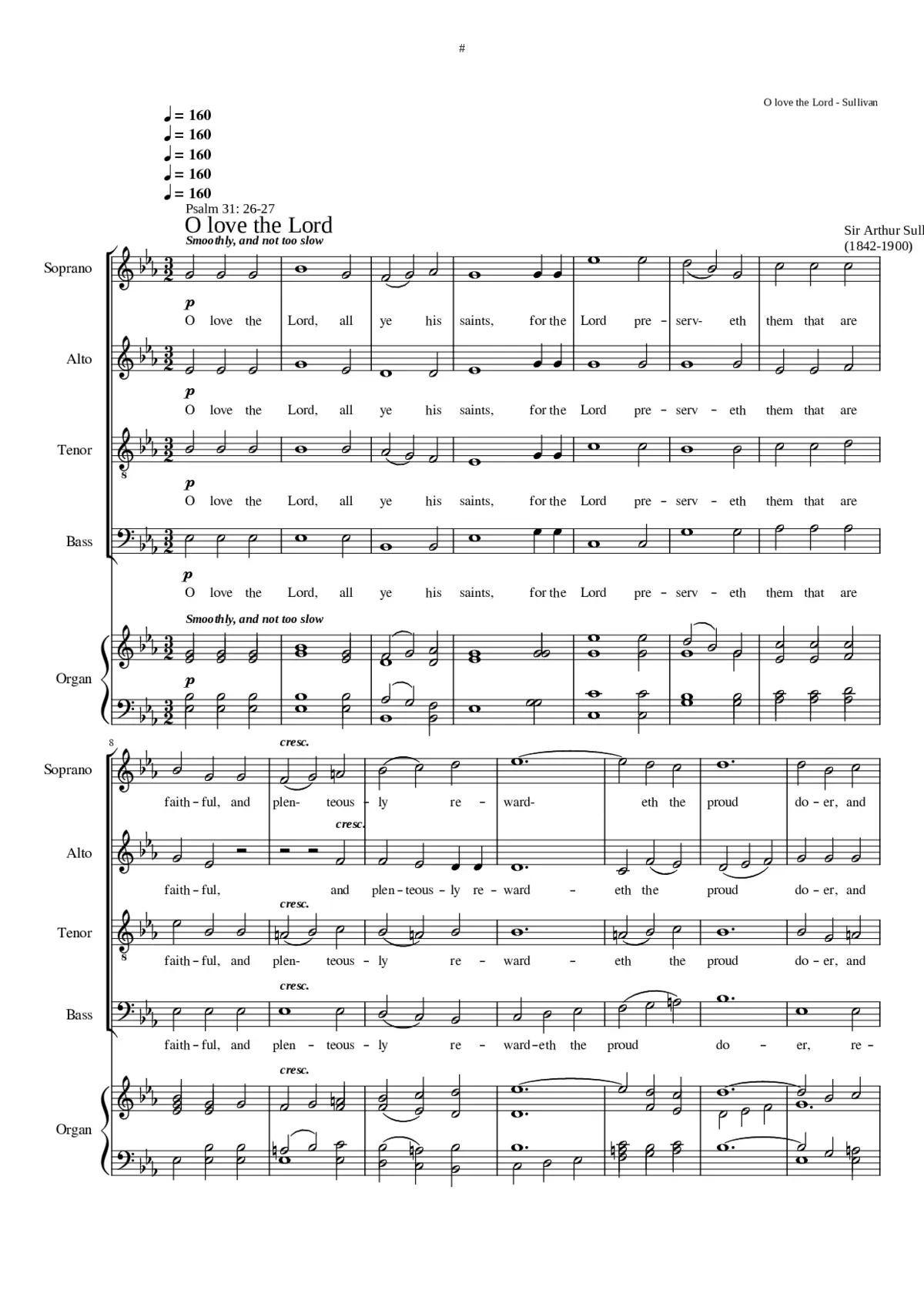 O love the Lord - Page 1