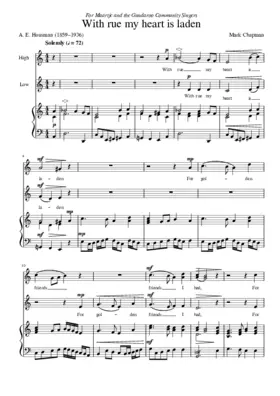 With rue my heart is laden