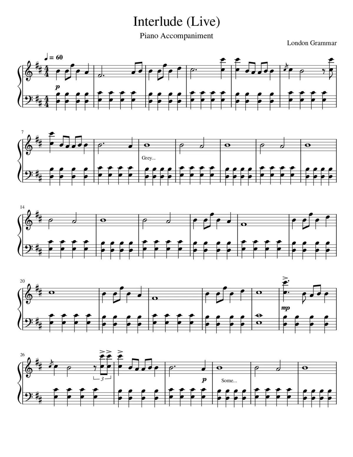 Interlude (Live) - Page 1