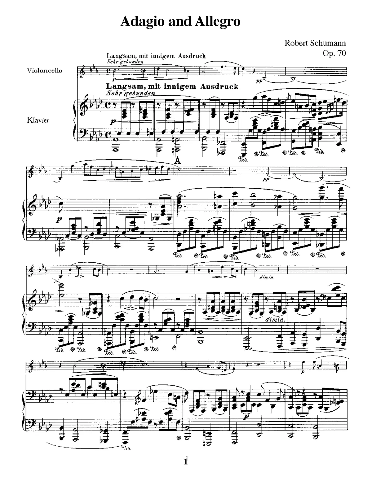 Adagio and Allegro - Page 1