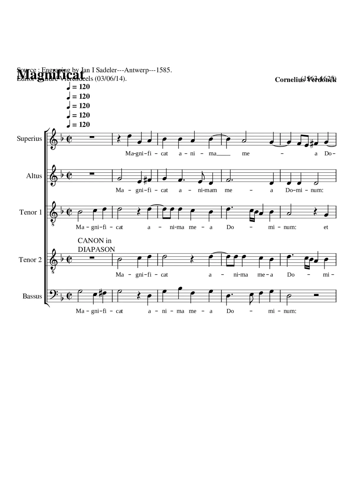 Magnificat - Page 1