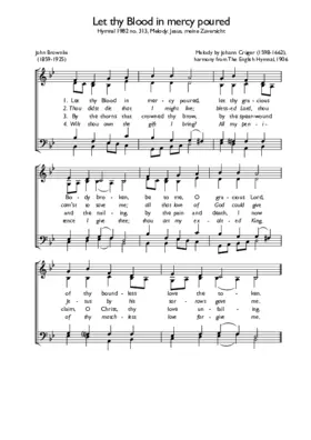 Let thy Blood in mercy poured