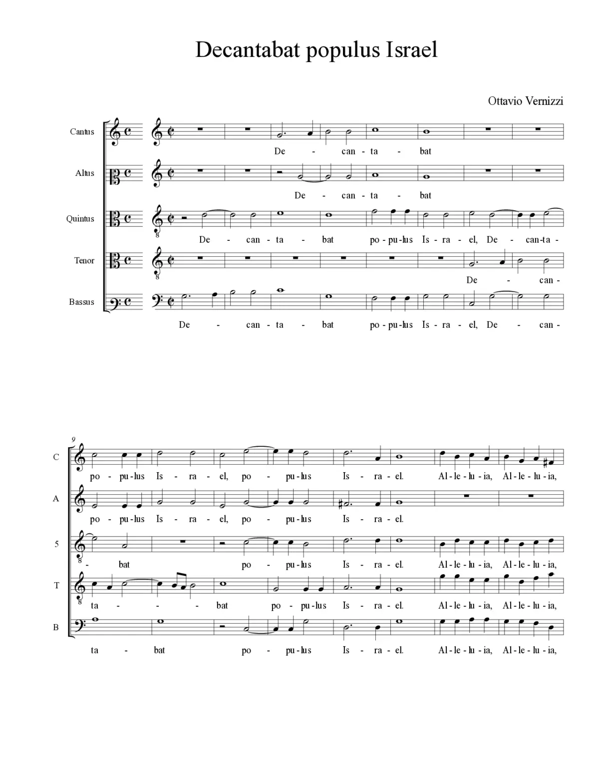 Decantabat populus Israel - Page 1