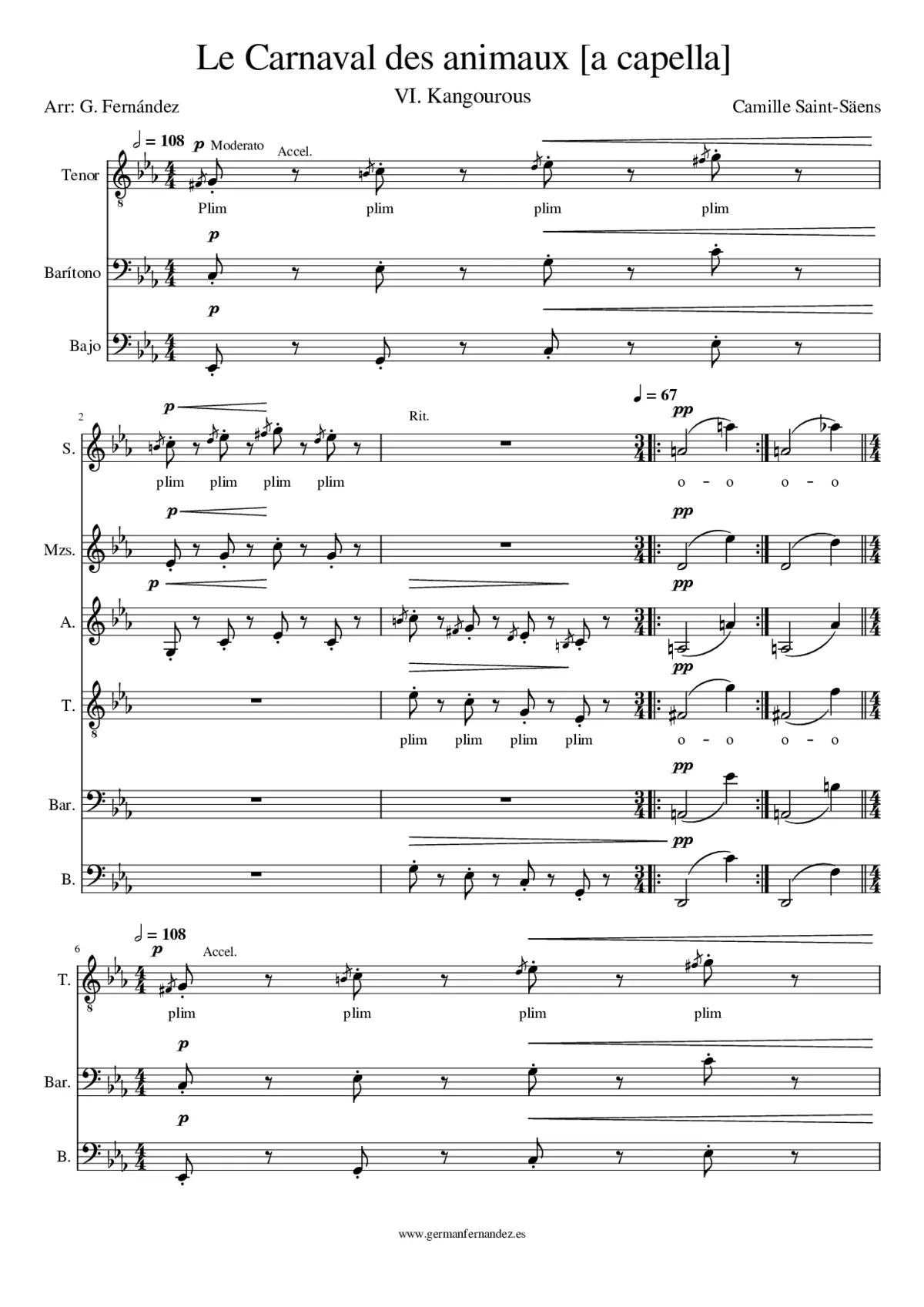 Le carnaval des animaux - Page 1