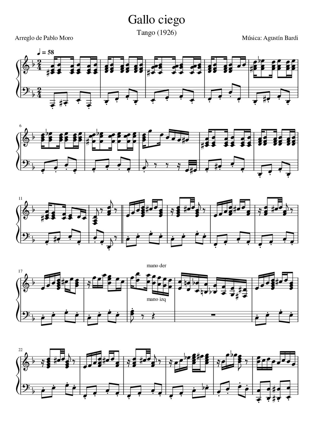 Gallo ciego - Page 1