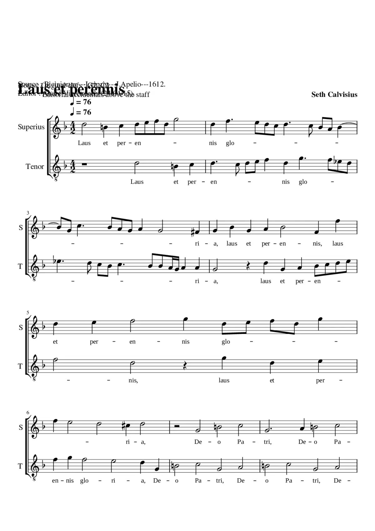 Laus et perennis gloria - Page 1