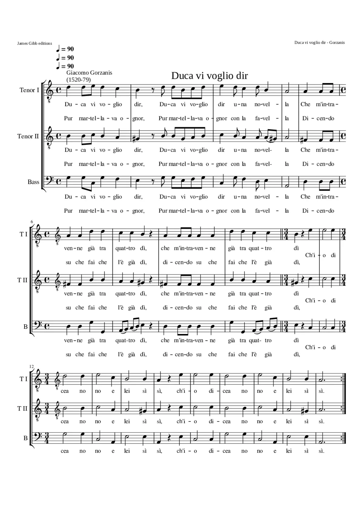 Duca vi voglio dir - Page 1