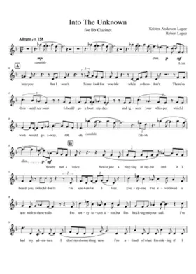Into The Unknown for Bb Clarinet