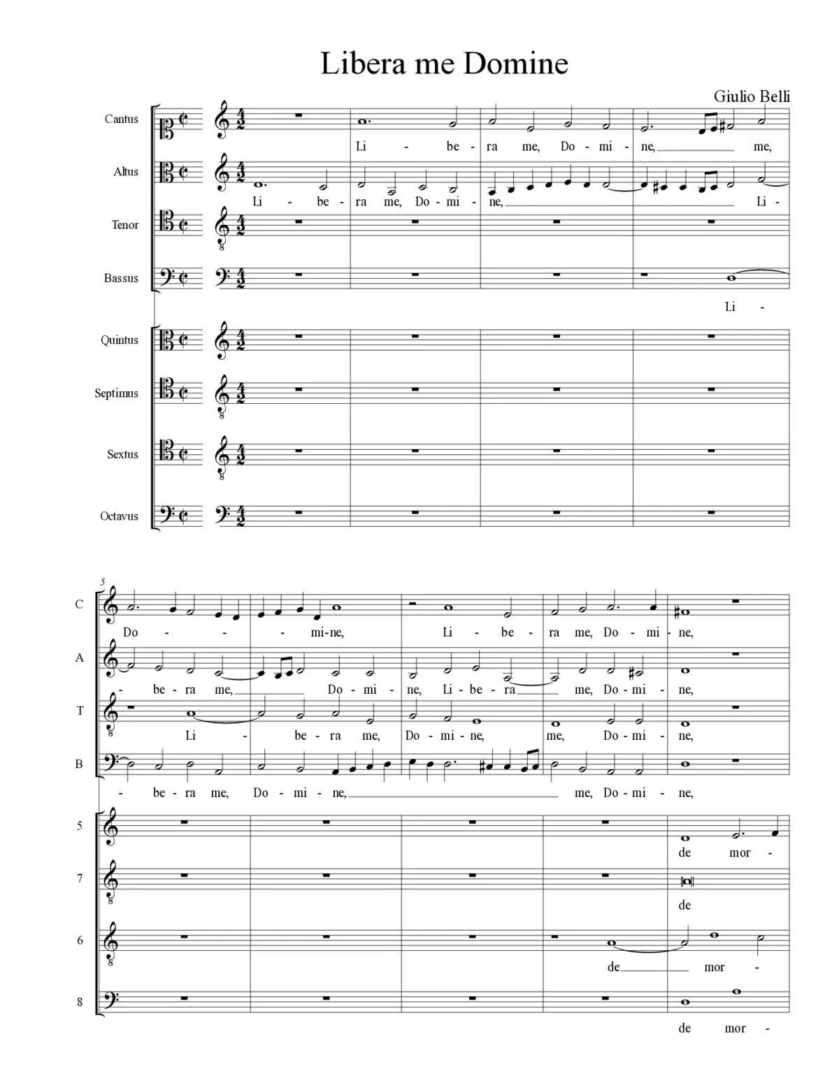 Libera me Domine - Page 1