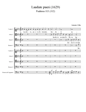 Laudate pueri (1629)