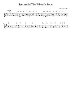 See Amid The Winter's Snow