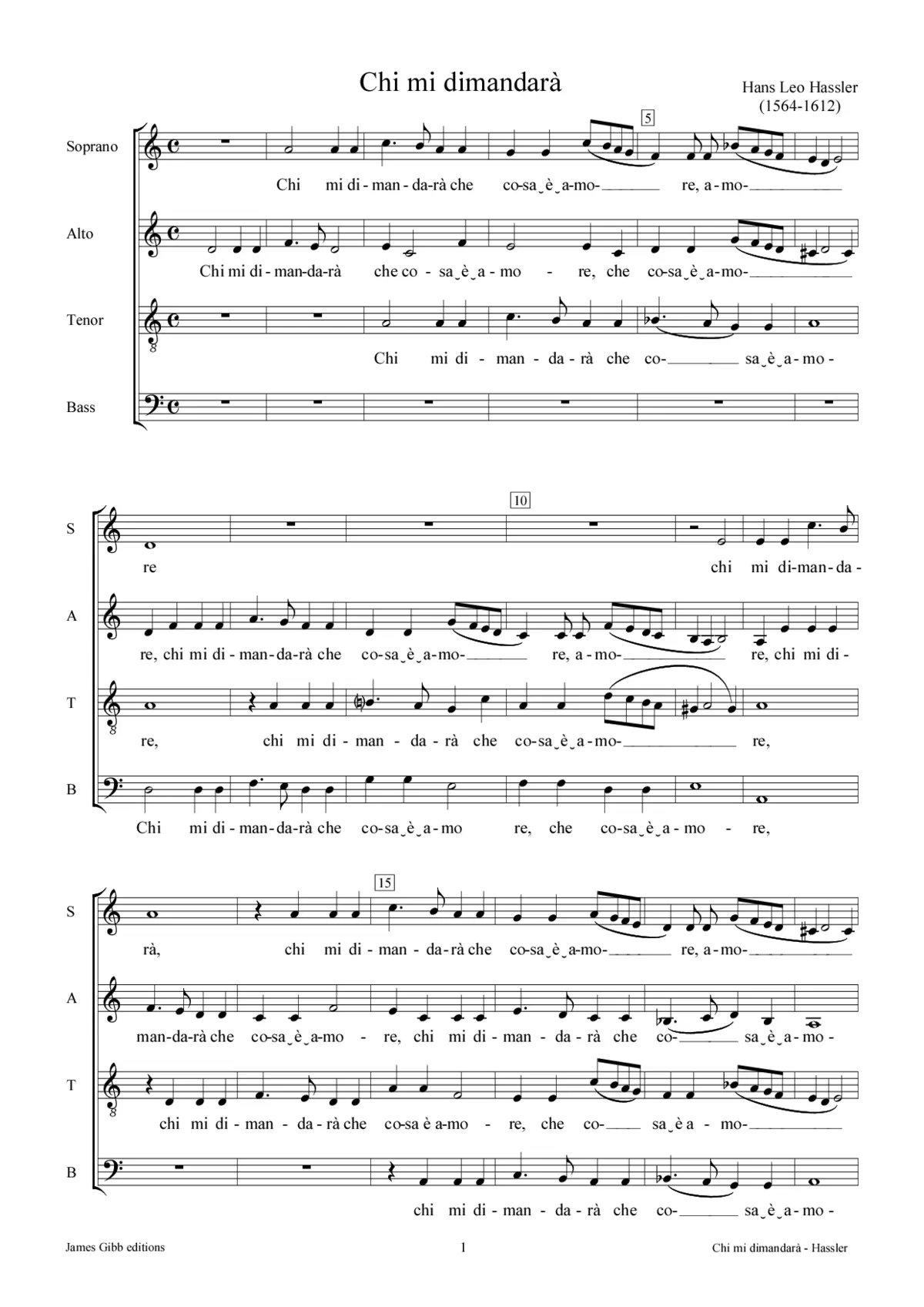 Chi mi dimandara - Page 1