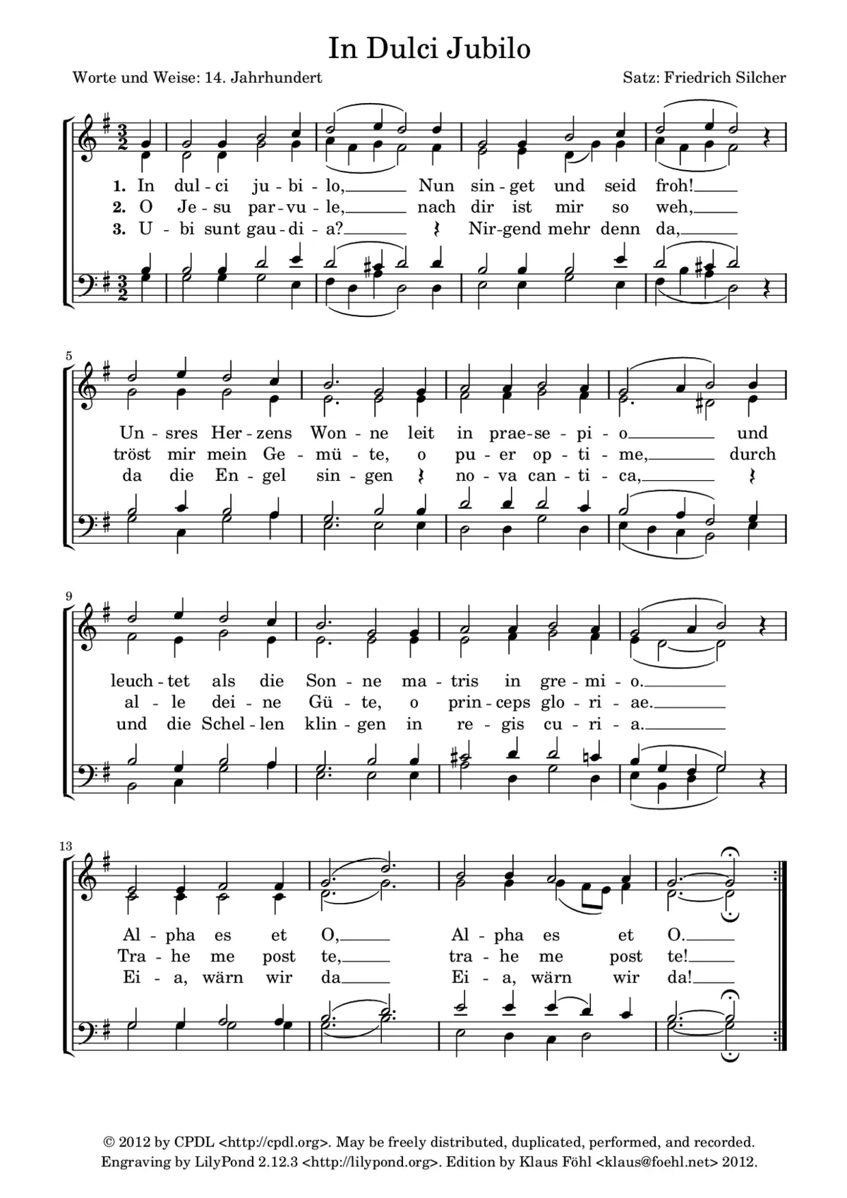 In dulci jubilo - Page 1