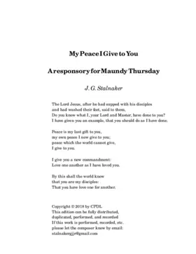 My Peace I Give to You