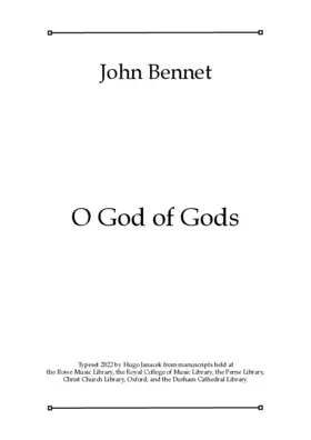 O God of Gods