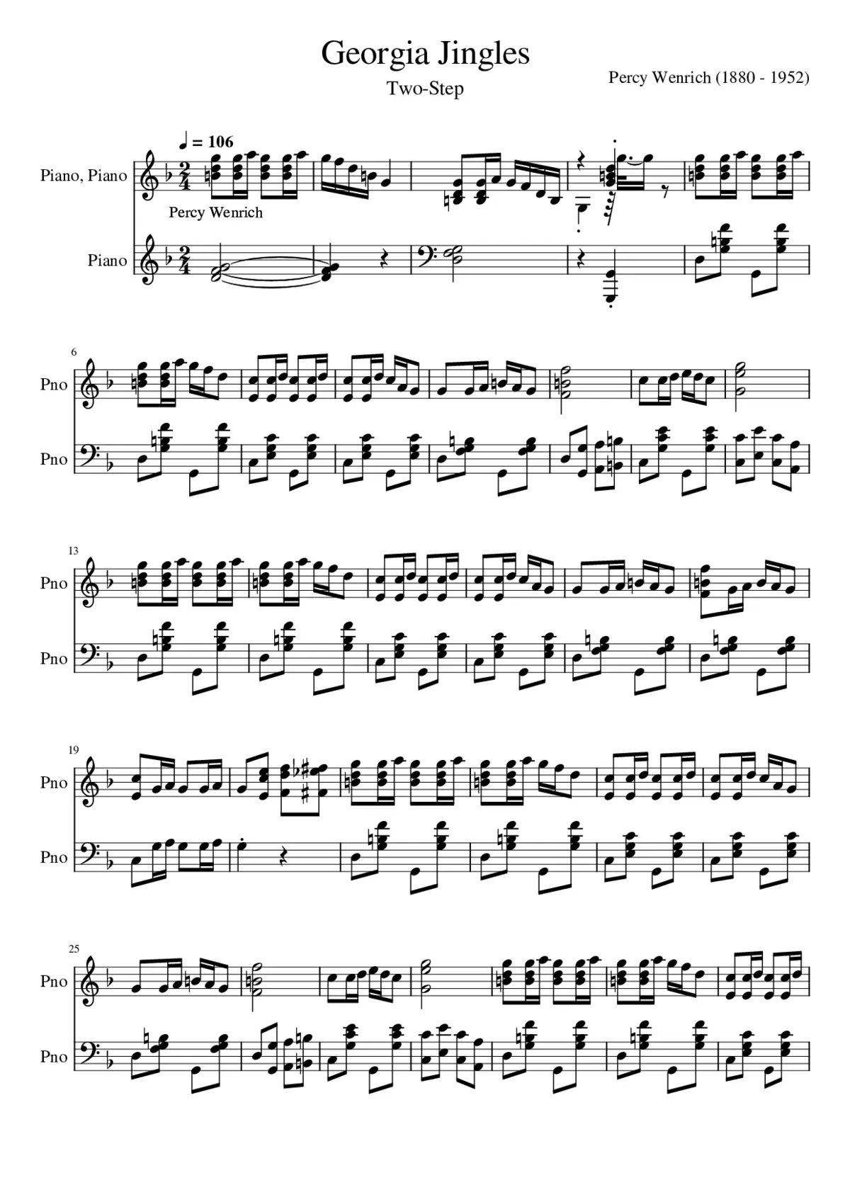 Georgia Jingles - Page 1