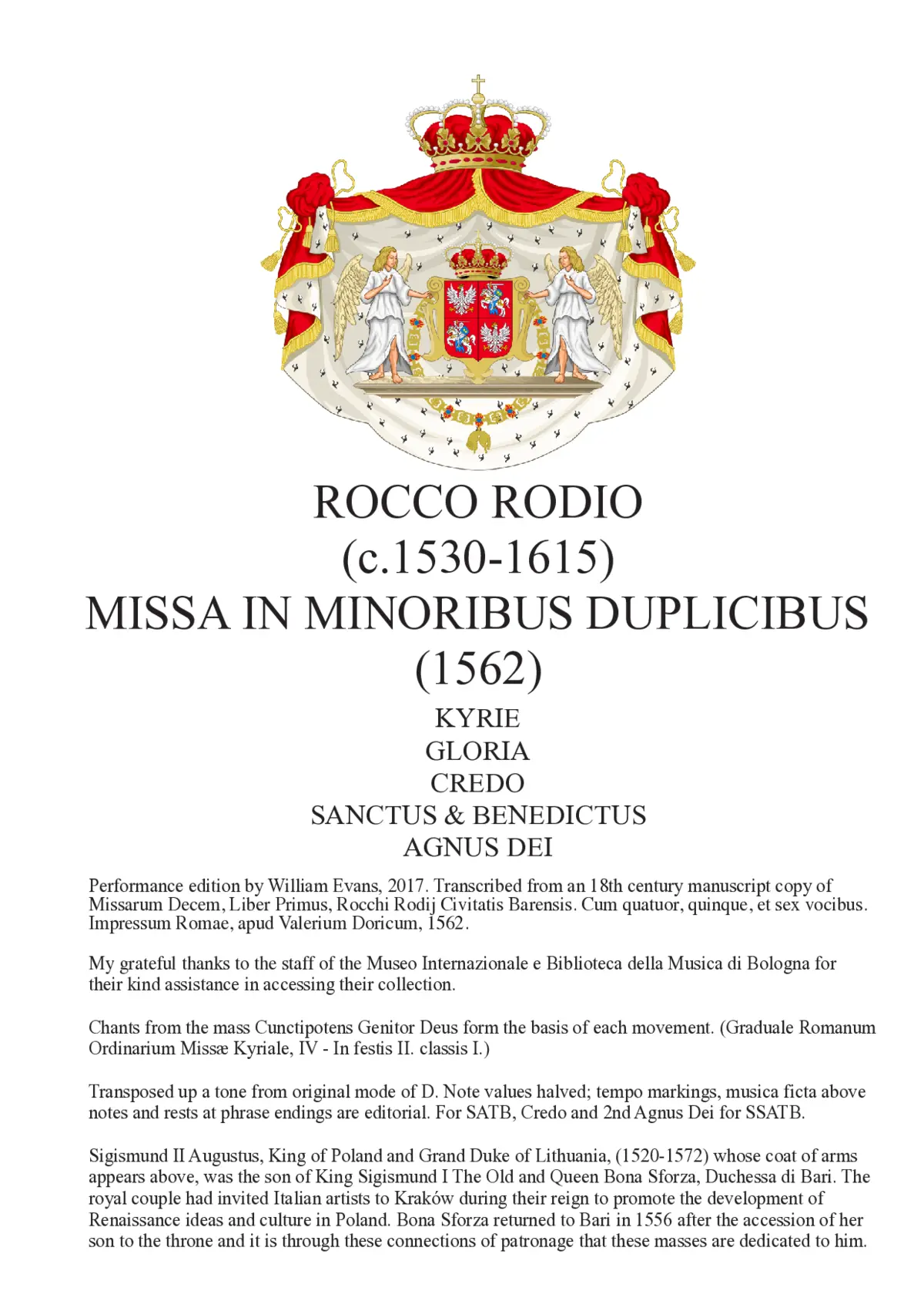 Missa in minoribus duplicibus - Page 1