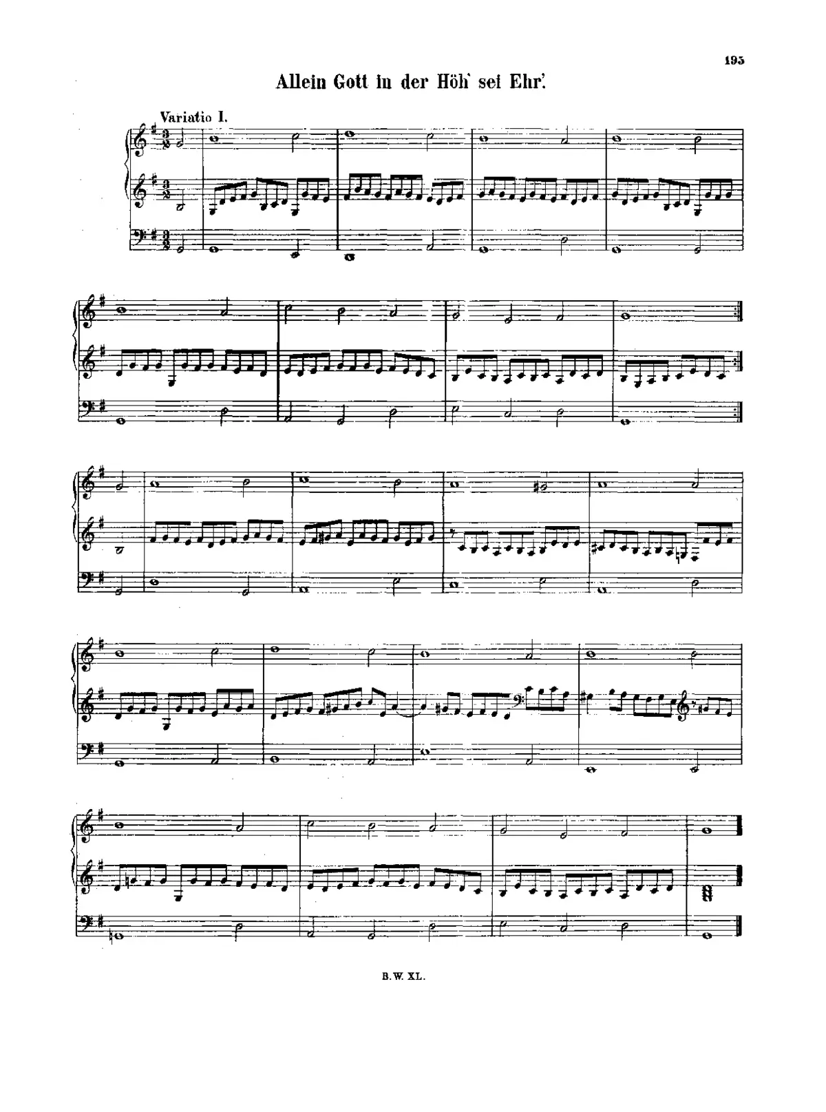Allein Gott in der Höh sei Ehr - Page 1