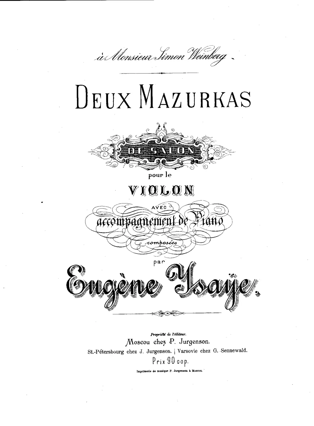 2 Mazurkas de salon - Page 1