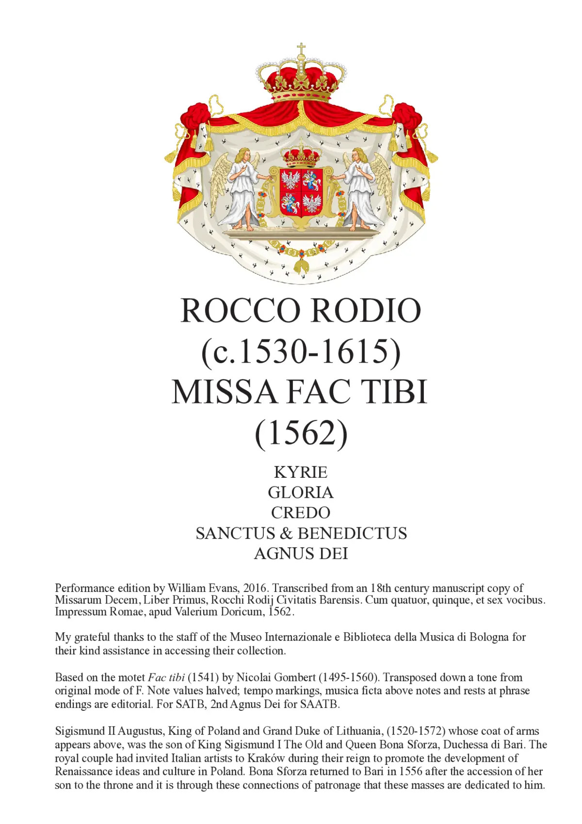 Missa Fac tibi - Page 1