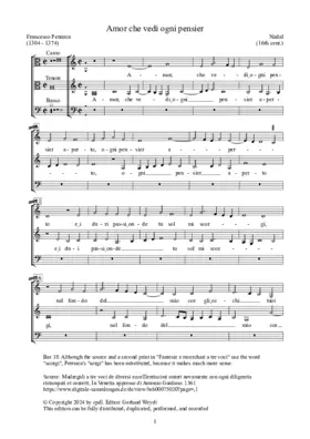 Amor, che vedi ogni pensier