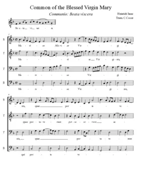 Beata viscera Mariae