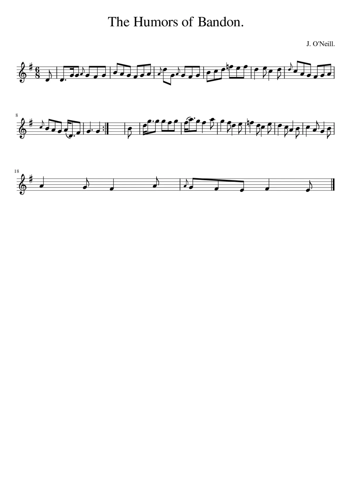 The Humors of Bandon. - Page 1