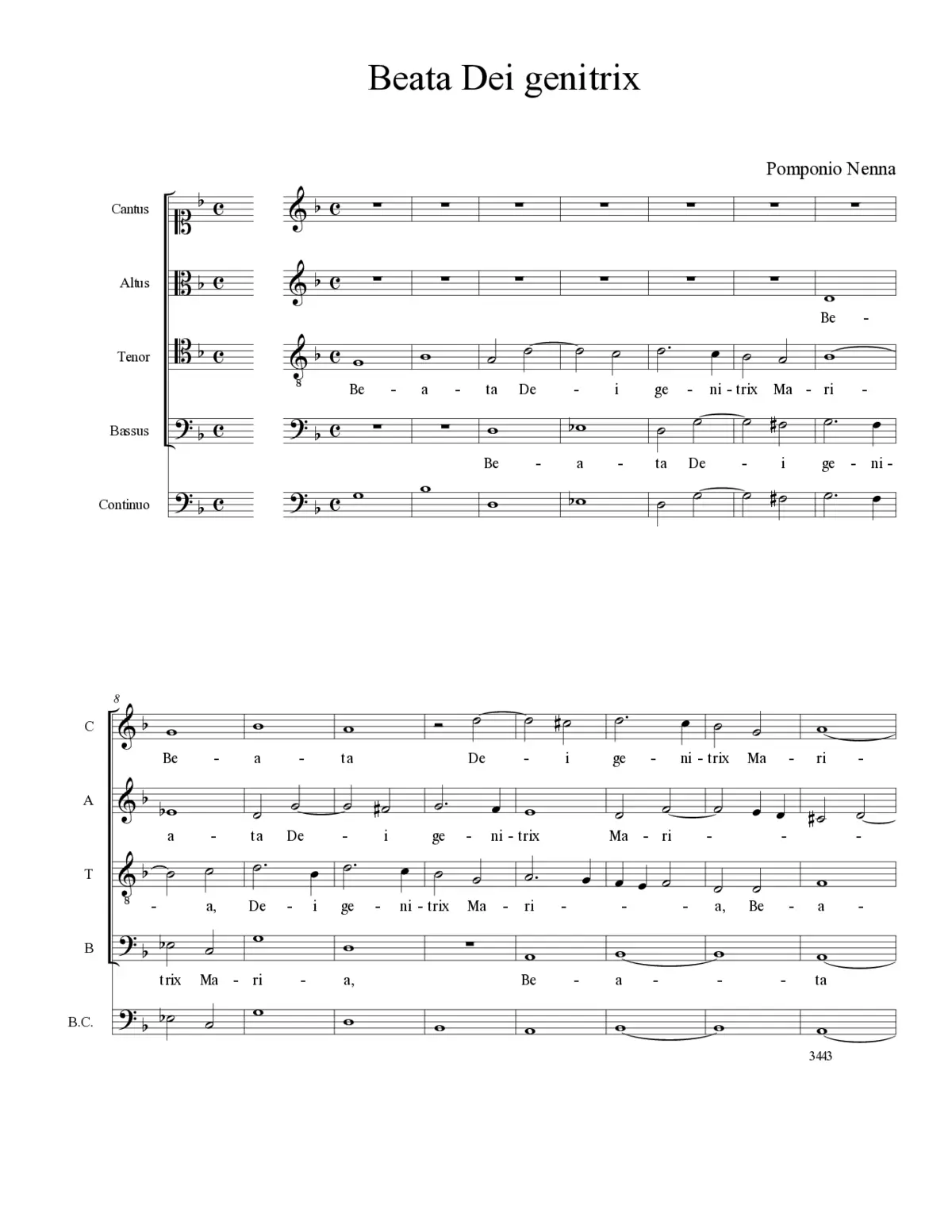 Beata Dei genitrix - Page 1