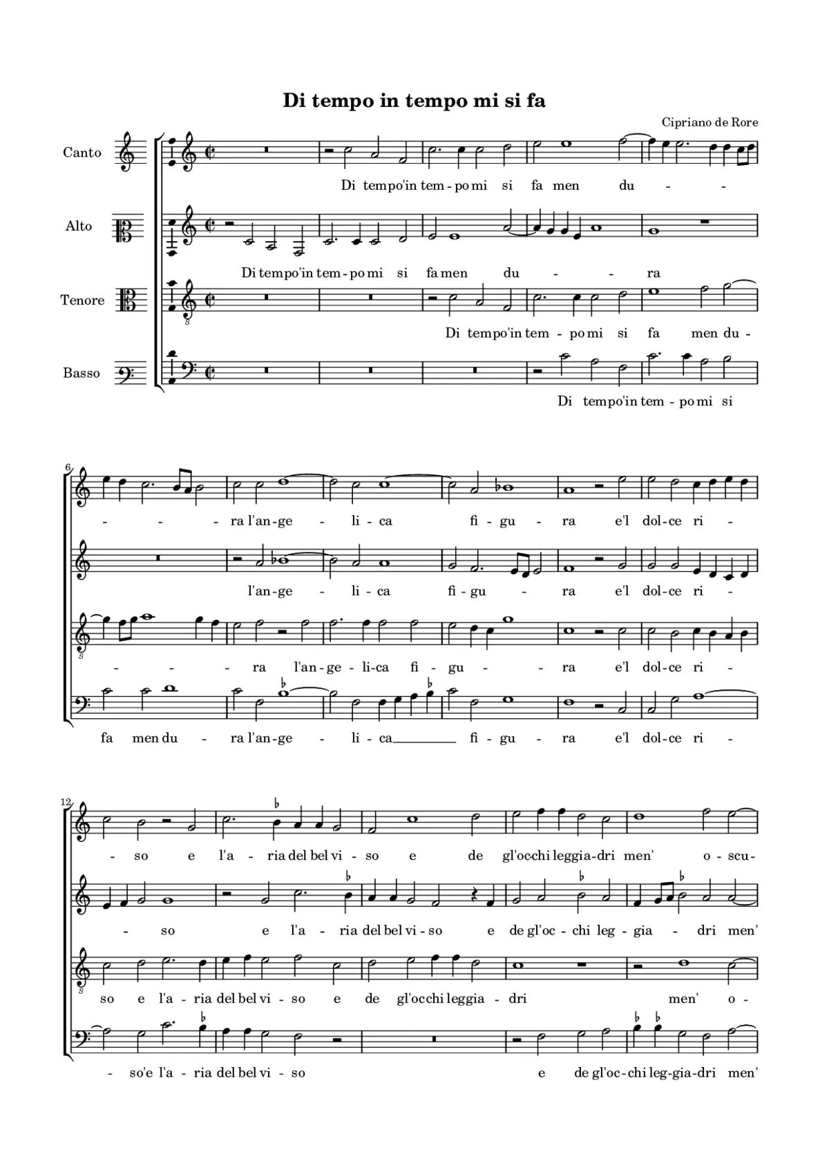 Di tempo in tempo mi si fa - Page 1