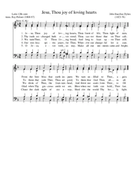 Jesu, Thou joy of loving hearts