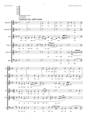 Auditam fac mihi mane