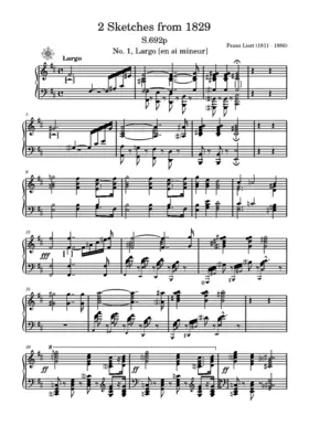 2 Sketches from 1829, S.692p