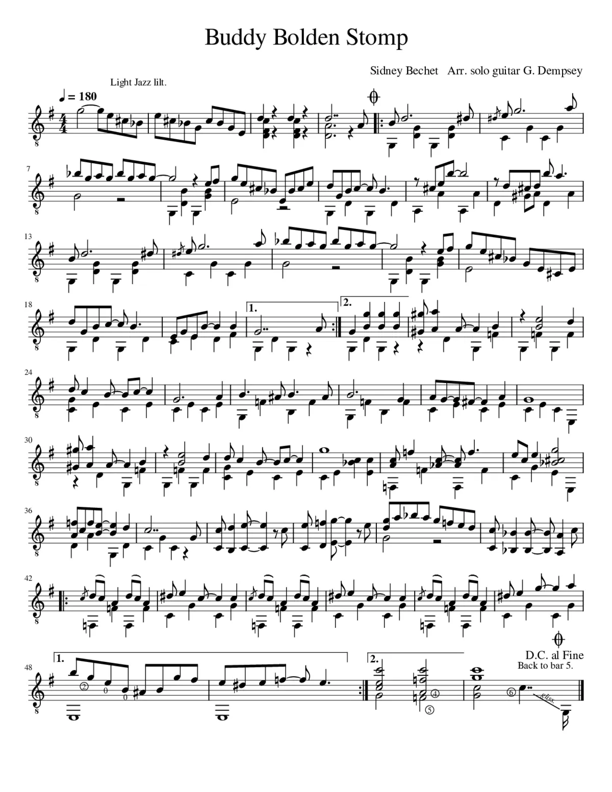 Buddy Bolden Stomp - Page 1