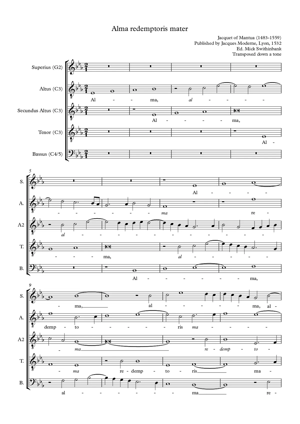 Alma redemptoris mater - Page 1