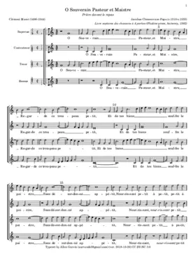 O Souverain Pasteur et Maistre