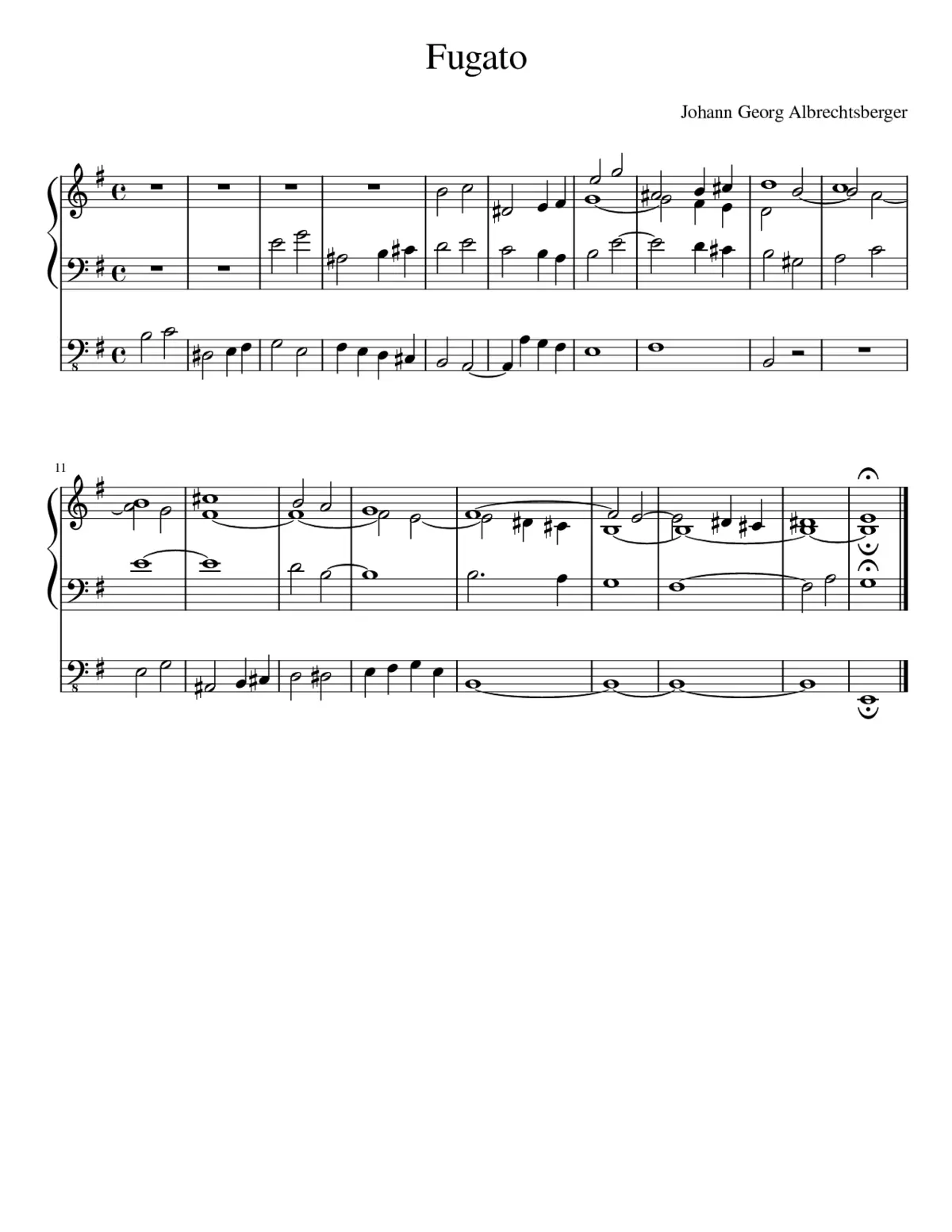 Fugato - Page 1