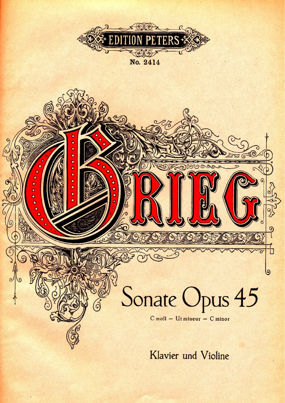 Violin Sonata No.3 - Page 1
