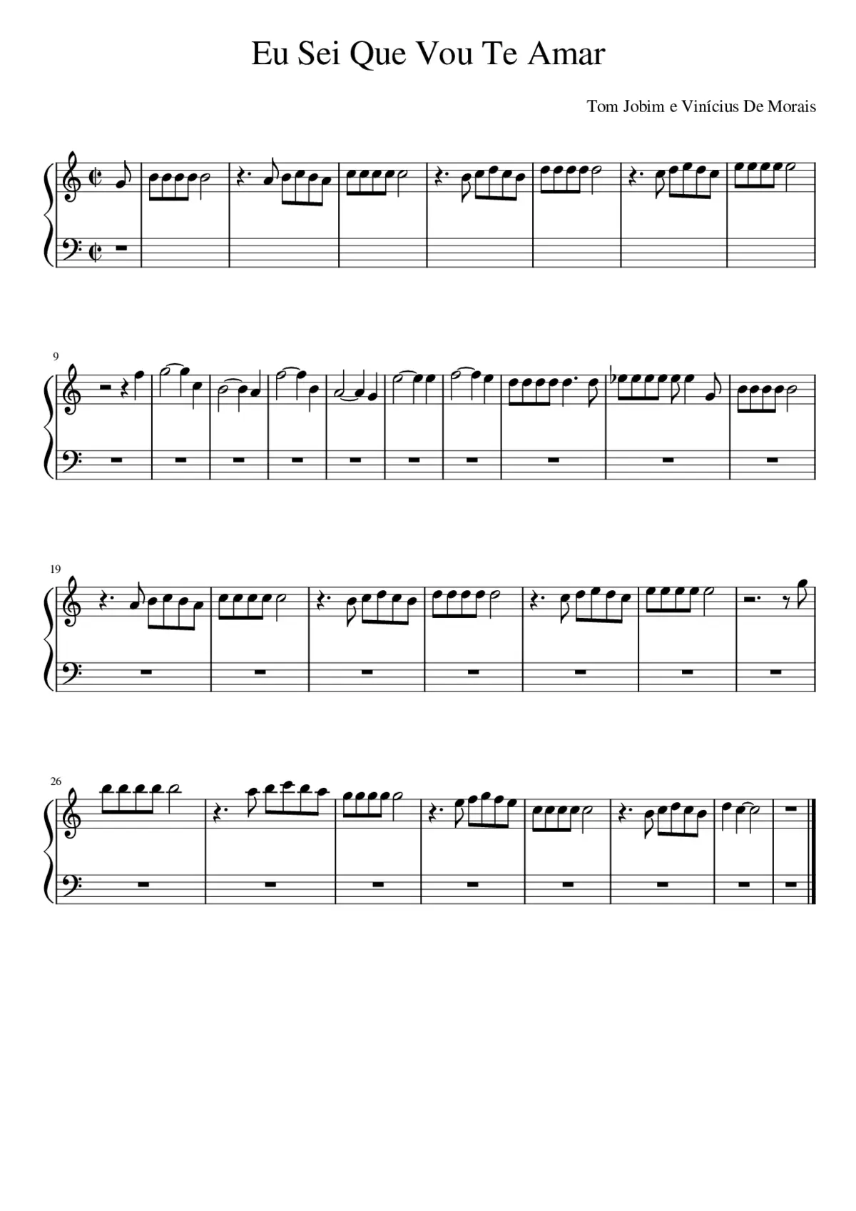 Eu Sei Que Vou Te Amar - Page 1