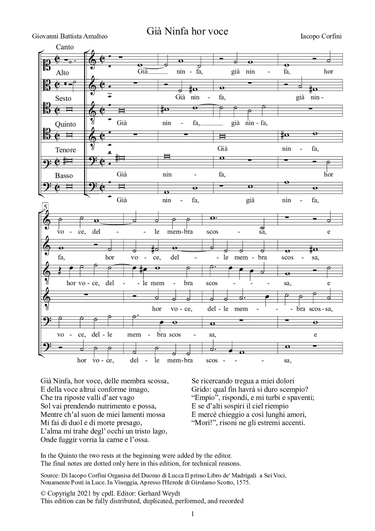 Già Ninfa hor voce - Page 1