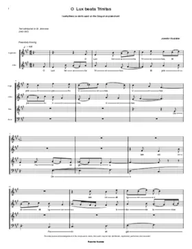 O lux beata Trinitas